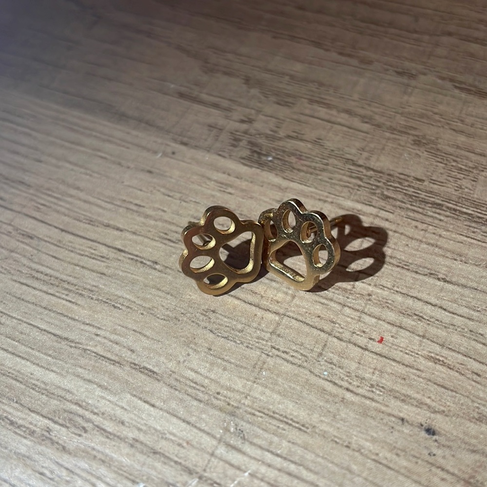 Adorable paw earrings!